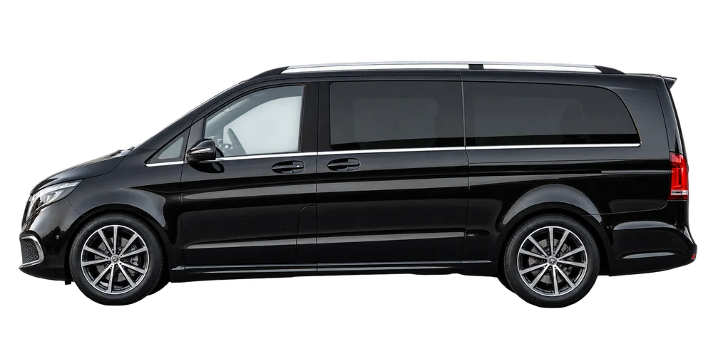 An executive van, photographed side on — illustrative of the Platinum MPV class rather than a specific car